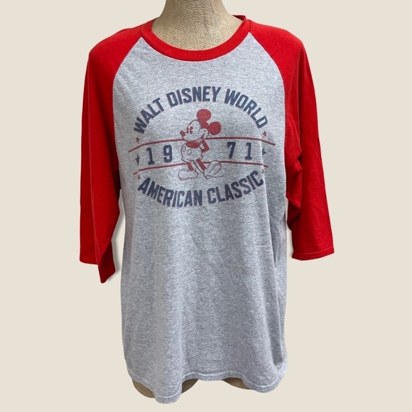 DISNEY Parks Mickey Mouse‎ Baseball Tee - Picture 1 of 4